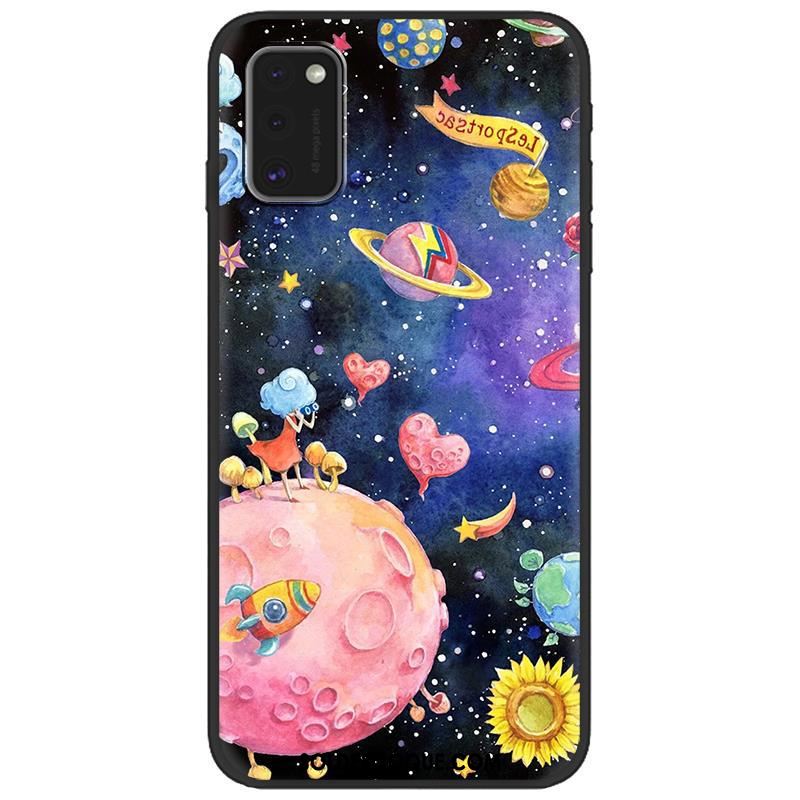 Coque Samsung Galaxy A41 Créatif Étoile Fluide Doux Dessin Animé Vert Pas Cher