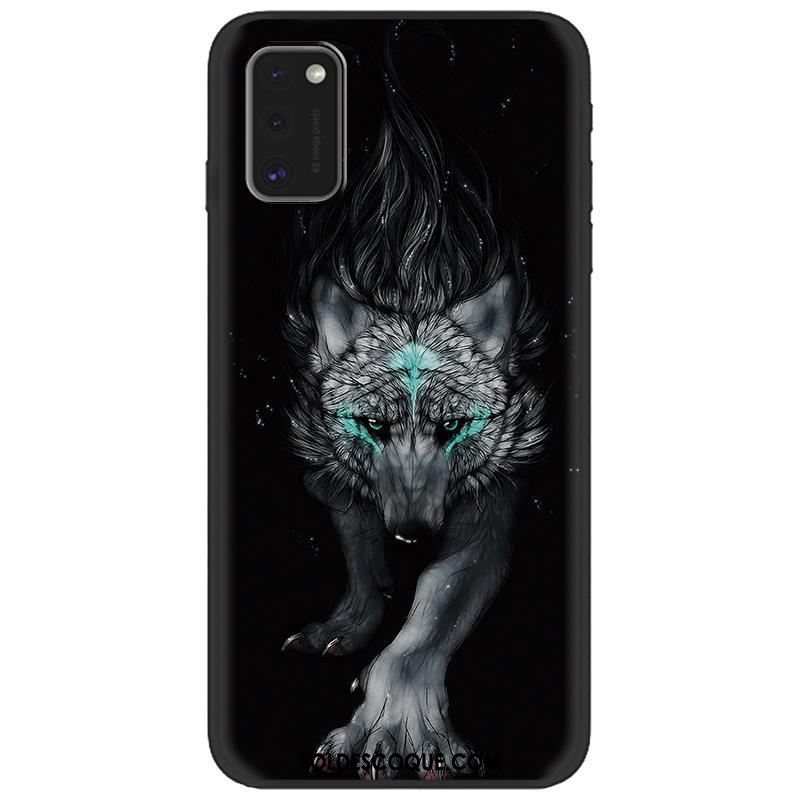 Coque Samsung Galaxy A41 Créatif Étoile Fluide Doux Dessin Animé Vert Pas Cher