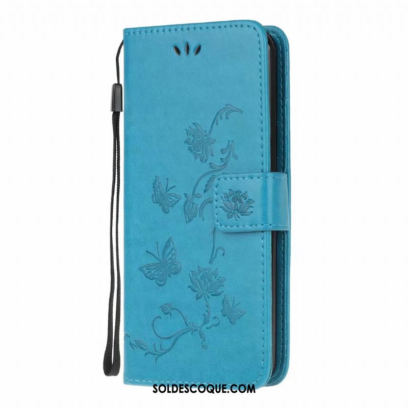 Coque Samsung Galaxy A41 Téléphone Portable Incassable Étui En Cuir Papillon Fleur En Vente