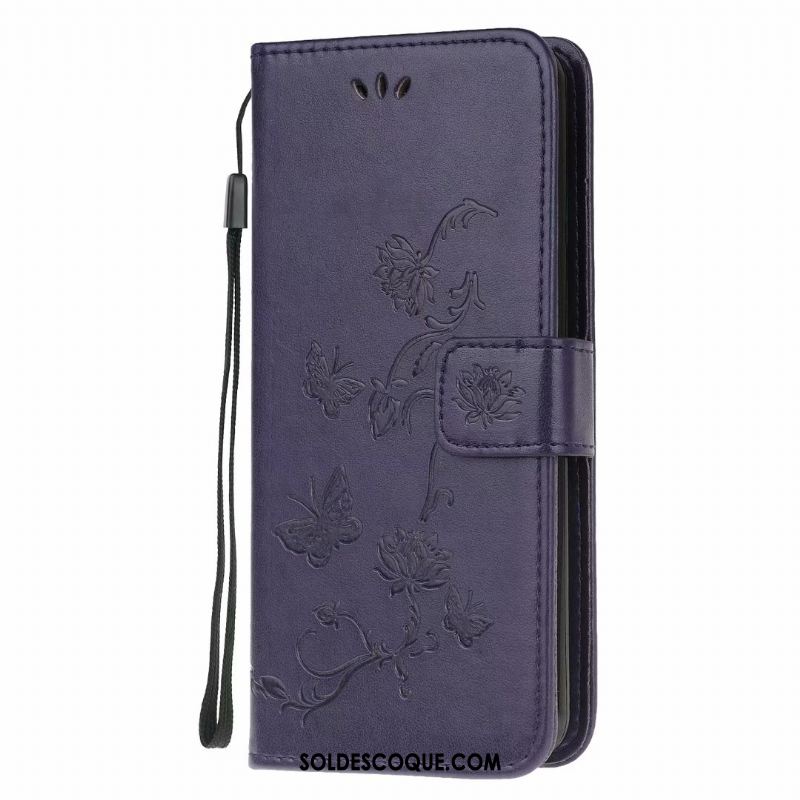 Coque Samsung Galaxy A41 Téléphone Portable Incassable Étui En Cuir Papillon Fleur En Vente