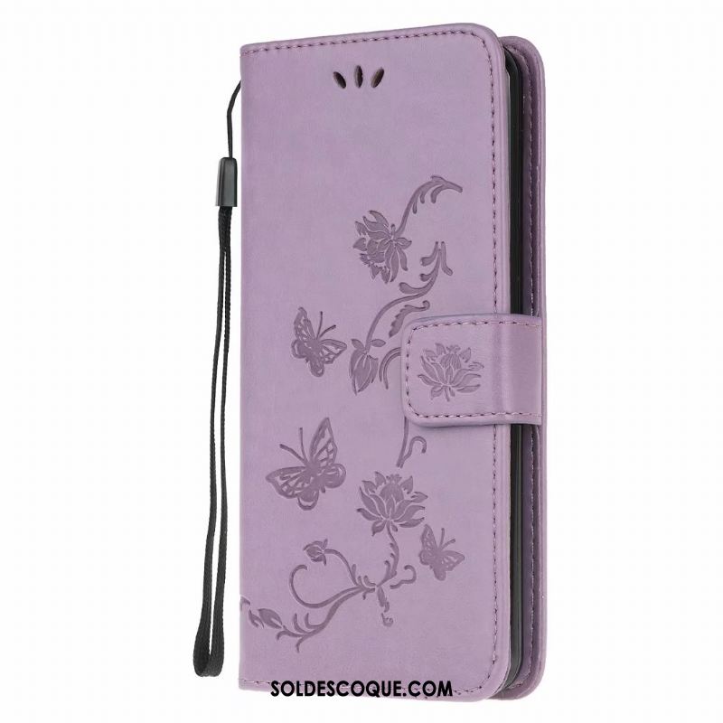 Coque Samsung Galaxy A41 Téléphone Portable Incassable Étui En Cuir Papillon Fleur En Vente