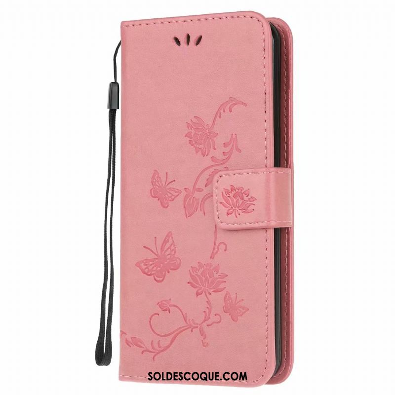 Coque Samsung Galaxy A41 Téléphone Portable Incassable Étui En Cuir Papillon Fleur En Vente