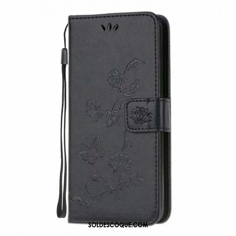 Coque Samsung Galaxy A41 Téléphone Portable Incassable Étui En Cuir Papillon Fleur En Vente