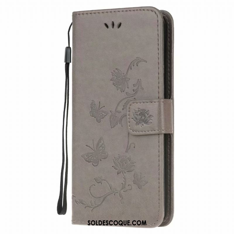 Coque Samsung Galaxy A41 Téléphone Portable Incassable Étui En Cuir Papillon Fleur En Vente