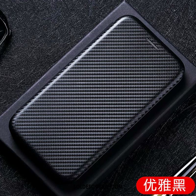 Coque Samsung Galaxy A41 Étui En Cuir Carte Noir Fibre Étoile Pas Cher