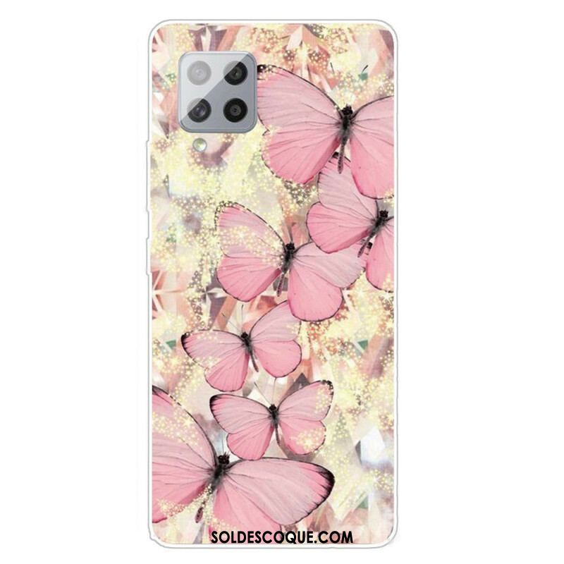 Coque Samsung Galaxy A42 5G Papillons Papillons