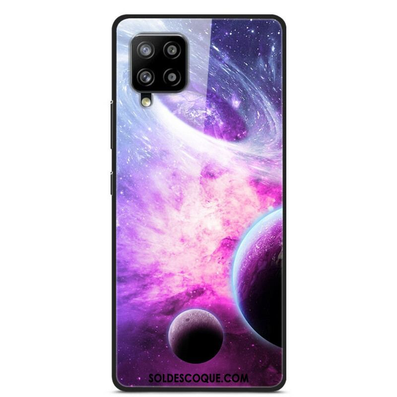 Coque Samsung Galaxy A42 5G Verre et Silicone Planètes en feu