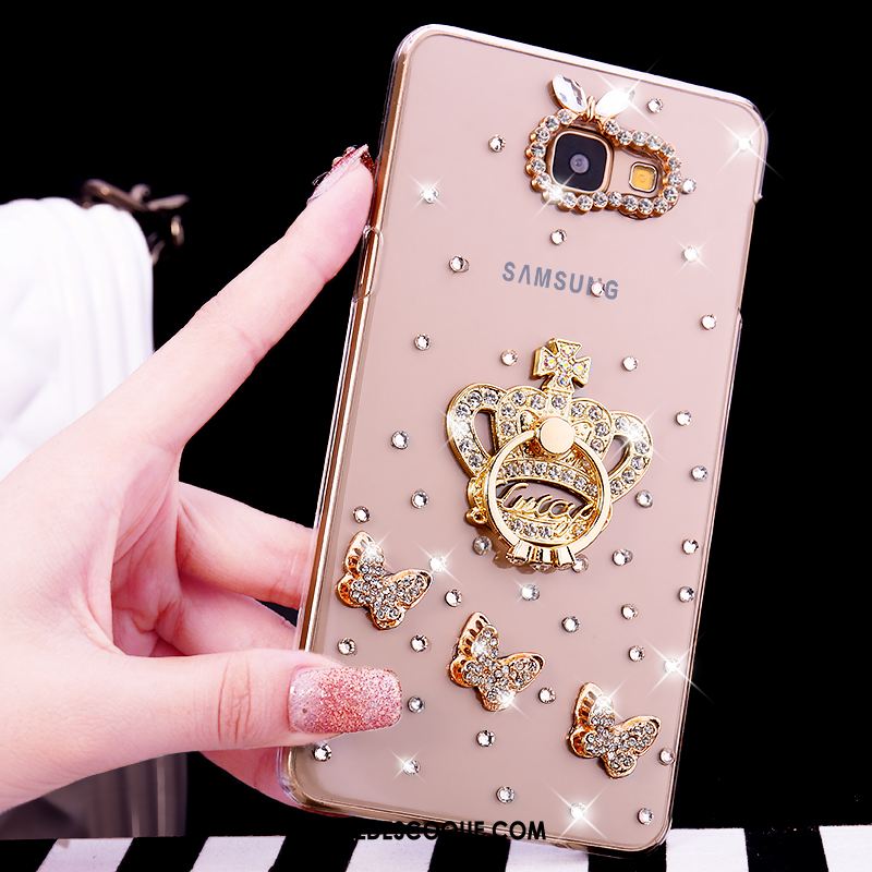 Coque Samsung Galaxy A5 2016 Anneau Transparent Strass Étui Téléphone Portable Pas Cher