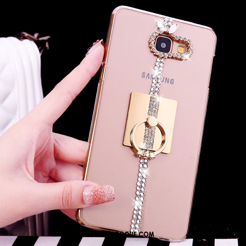 Coque Samsung Galaxy A5 2016 Anneau Transparent Strass Étui Téléphone Portable Pas Cher