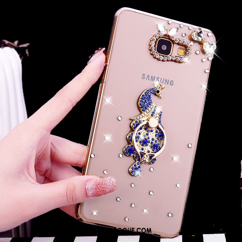 Coque Samsung Galaxy A5 2016 Anneau Transparent Strass Étui Téléphone Portable Pas Cher