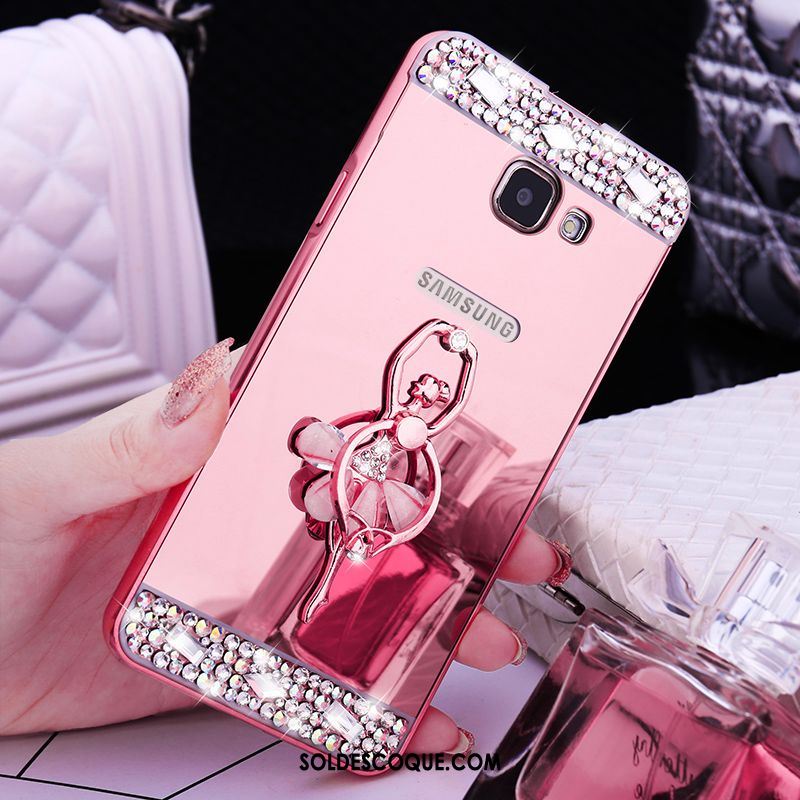 Coque Samsung Galaxy A5 2016 Border Étoile Protection Métal Rose En Vente