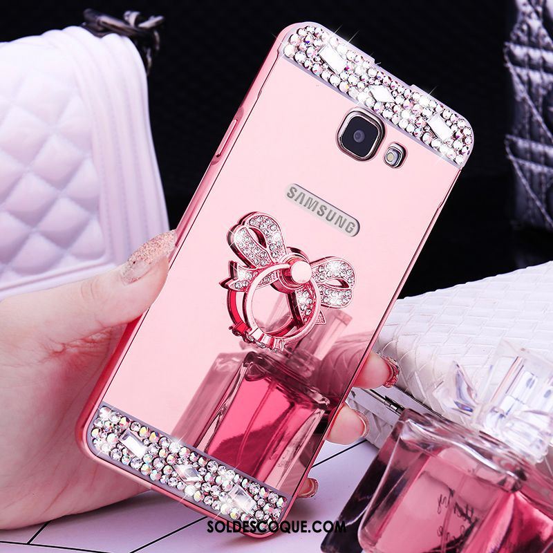 Coque Samsung Galaxy A5 2016 Border Étoile Protection Métal Rose En Vente