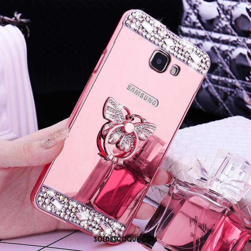 Coque Samsung Galaxy A5 2016 Border Étoile Protection Métal Rose En Vente