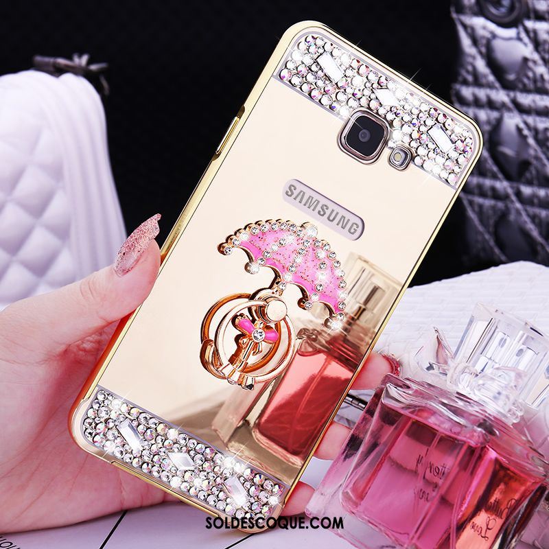 Coque Samsung Galaxy A5 2016 Border Étoile Protection Métal Rose En Vente