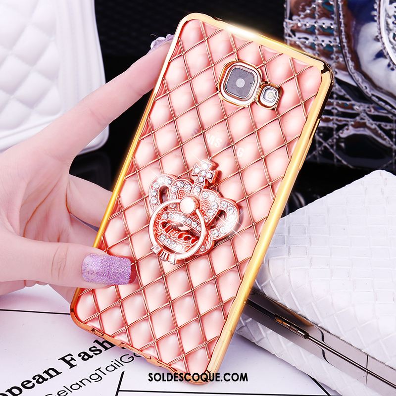 Coque Samsung Galaxy A5 2016 Fluide Doux Rose Étui Téléphone Portable Étoile Soldes