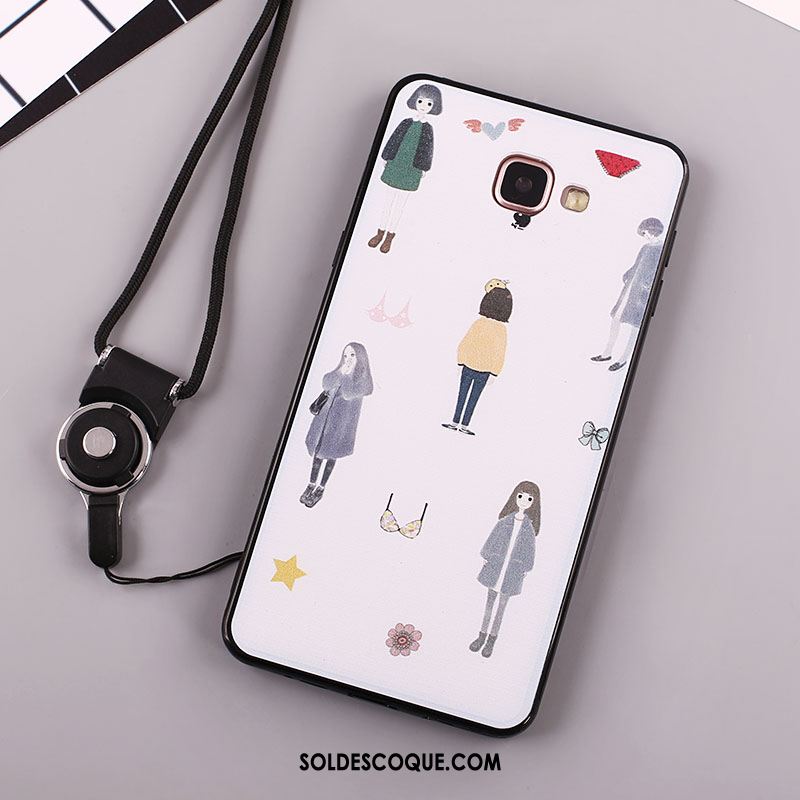 Coque Samsung Galaxy A5 2016 Fluide Doux Téléphone Portable Étui Cou Suspendu Incassable Soldes