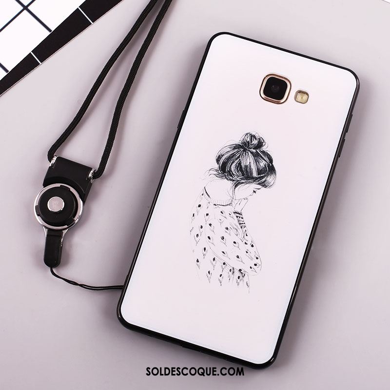Coque Samsung Galaxy A5 2016 Fluide Doux Téléphone Portable Étui Cou Suspendu Incassable Soldes