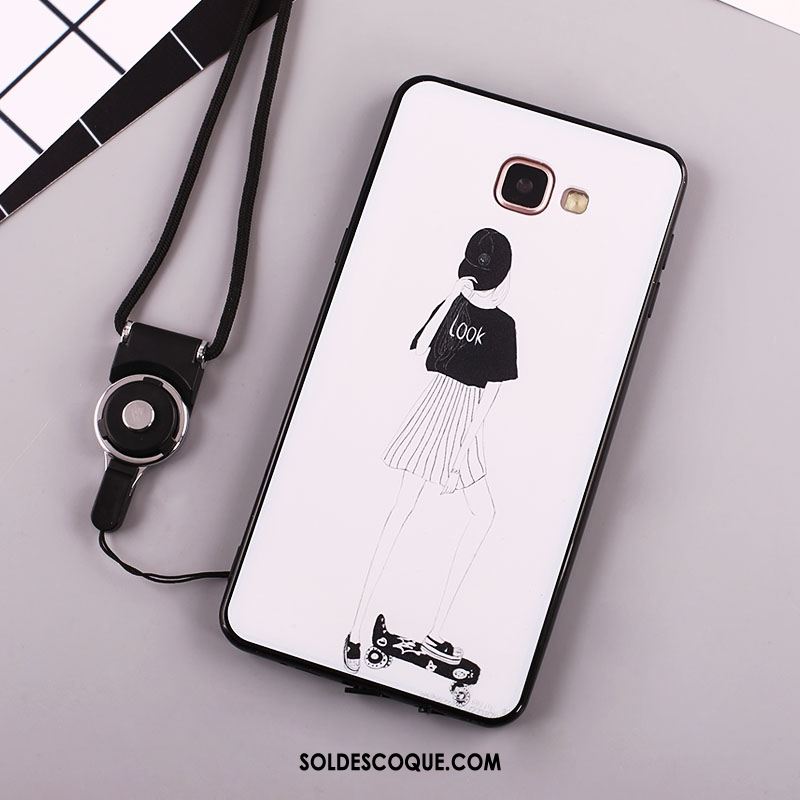 Coque Samsung Galaxy A5 2016 Fluide Doux Téléphone Portable Étui Cou Suspendu Incassable Soldes