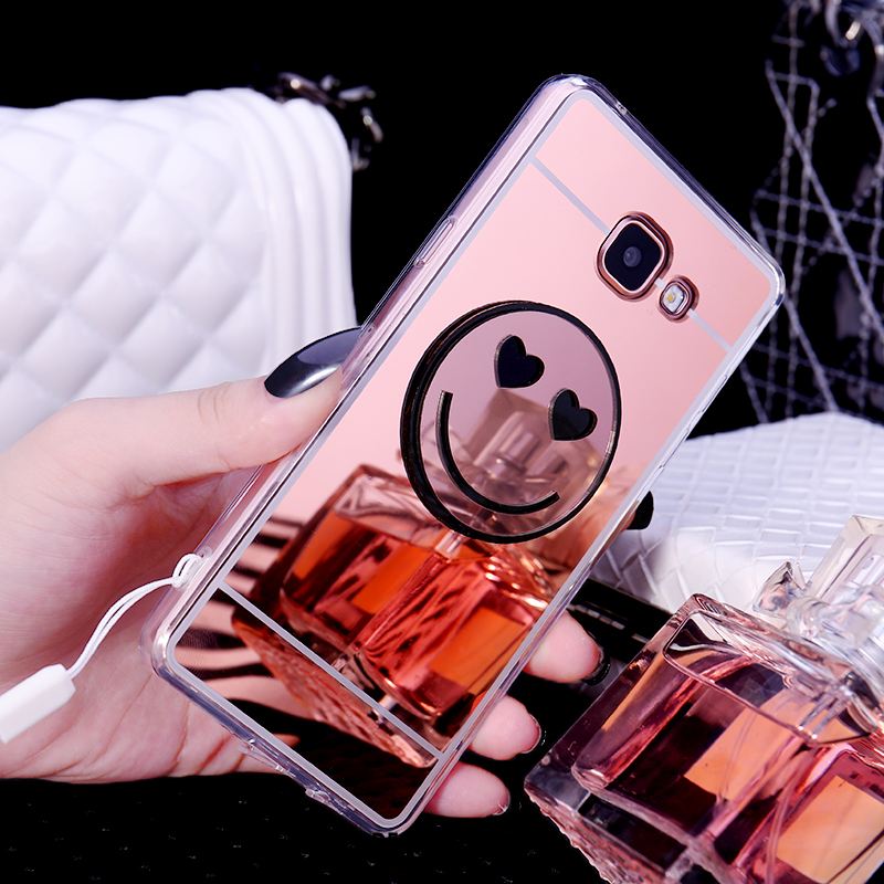 Coque Samsung Galaxy A5 2016 Miroir Téléphone Portable Tendance Étoile Rose En Vente