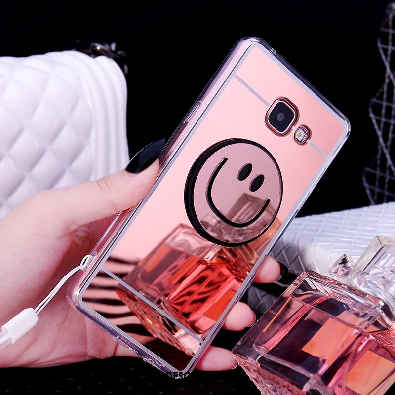 Coque Samsung Galaxy A5 2016 Miroir Téléphone Portable Tendance Étoile Rose En Vente