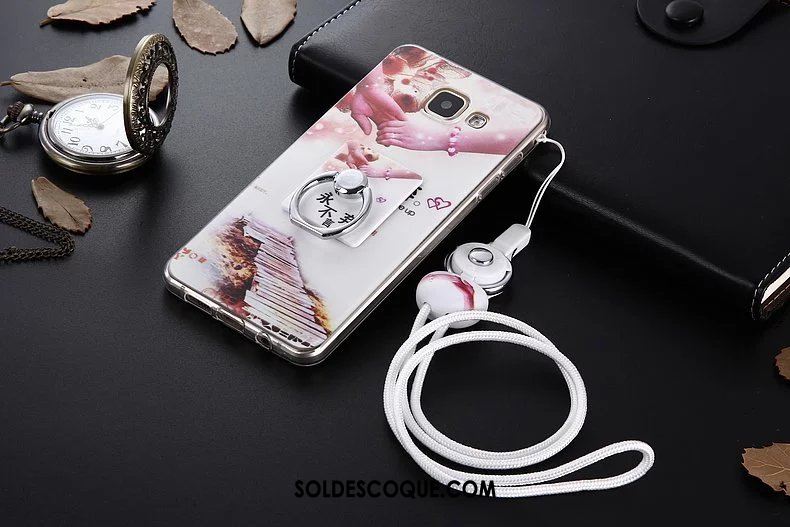 Coque Samsung Galaxy A5 2016 Téléphone Portable Rose Tempérer Étui Étoile Pas Cher