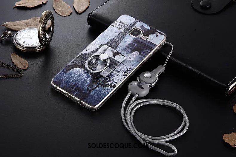 Coque Samsung Galaxy A5 2016 Téléphone Portable Rose Tempérer Étui Étoile Pas Cher