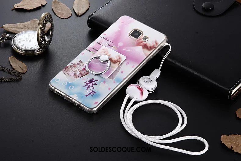 Coque Samsung Galaxy A5 2016 Téléphone Portable Rose Tempérer Étui Étoile Pas Cher