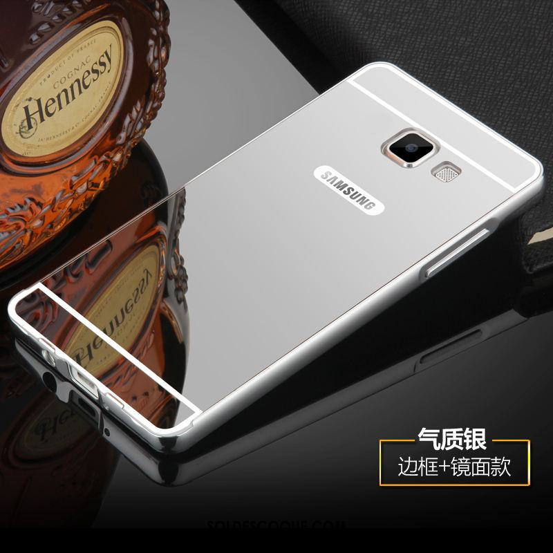 Coque Samsung Galaxy A5 2016 Étoile Miroir Téléphone Portable Or Rose Métal Soldes