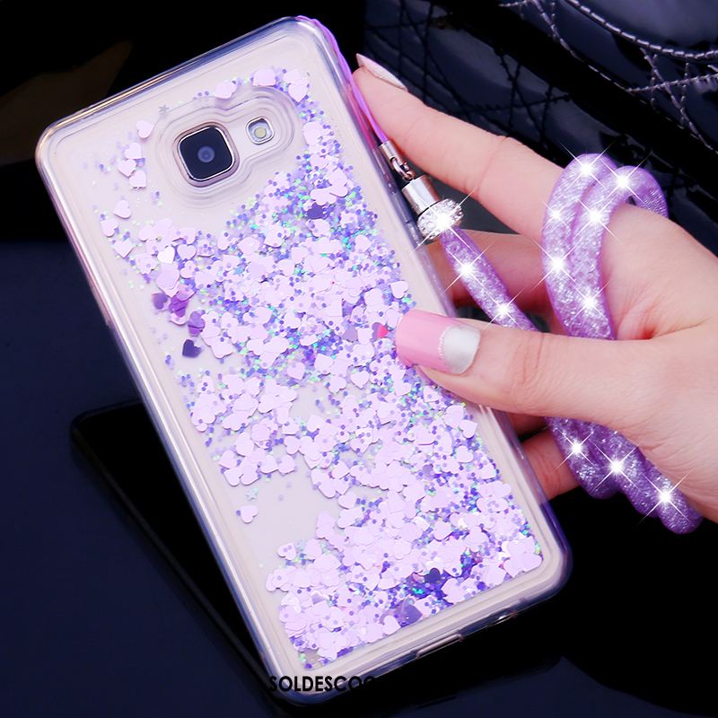 Coque Samsung Galaxy A5 2016 Étoile Strass Ornements Suspendus Quicksand Téléphone Portable Soldes