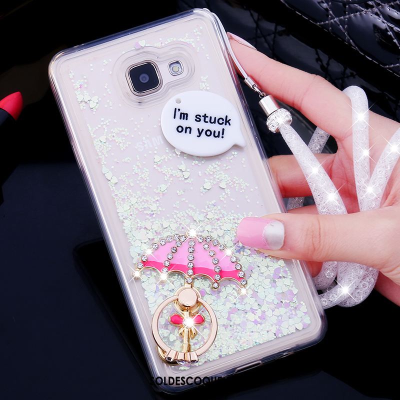 Coque Samsung Galaxy A5 2016 Étoile Strass Ornements Suspendus Quicksand Téléphone Portable Soldes