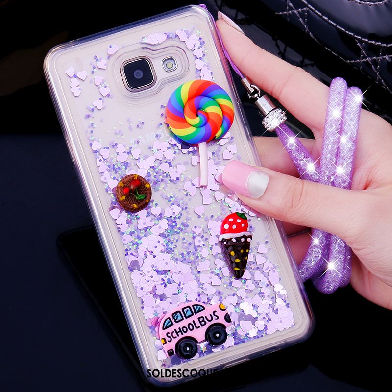 Coque Samsung Galaxy A5 2016 Étoile Strass Ornements Suspendus Quicksand Téléphone Portable Soldes