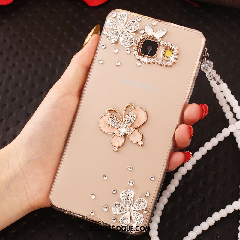 Coque Samsung Galaxy A5 2016 Étui Rose Téléphone Portable Étoile Protection En Vente