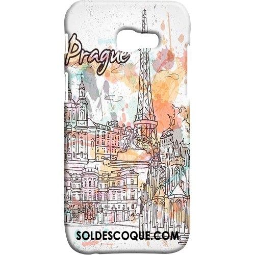 Coque Samsung Galaxy A5 2017 Incassable Délavé En Daim Paysage Multicolore Protection En Vente