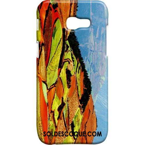 Coque Samsung Galaxy A5 2017 Incassable Délavé En Daim Paysage Multicolore Protection En Vente