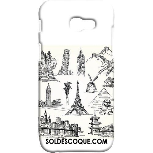 Coque Samsung Galaxy A5 2017 Incassable Délavé En Daim Paysage Multicolore Protection En Vente