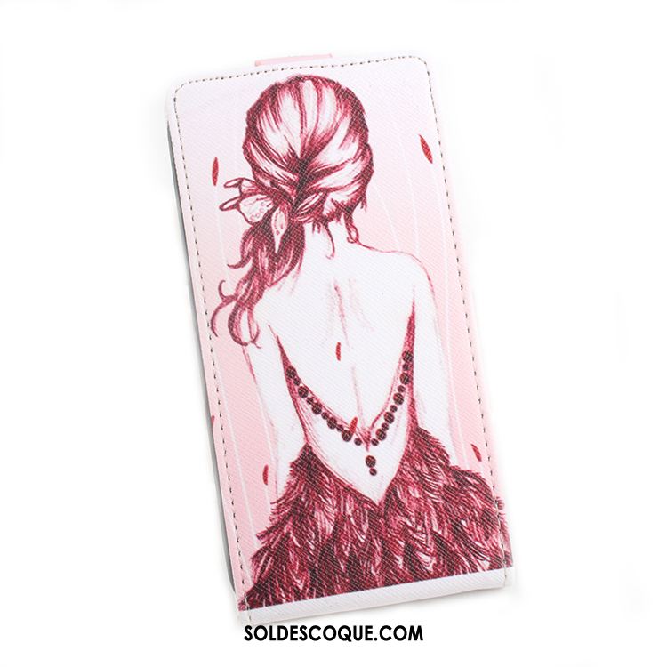 Coque Samsung Galaxy A5 2017 Incassable Rose Étui En Cuir Étoile Peinture En Ligne