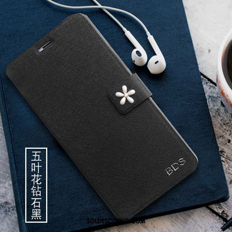 Coque Samsung Galaxy A5 2017 Incassable Étui En Cuir Étoile Noir Téléphone Portable Soldes