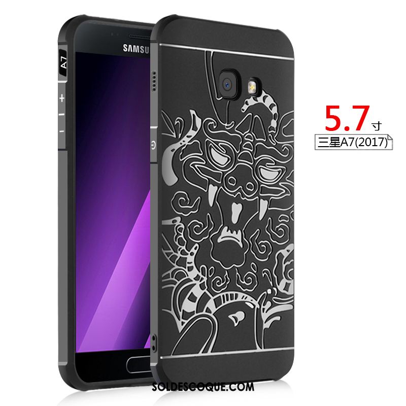 Coque Samsung Galaxy A5 2017 Protection Gaufrage Étoile Téléphone Portable Nouveau En Ligne