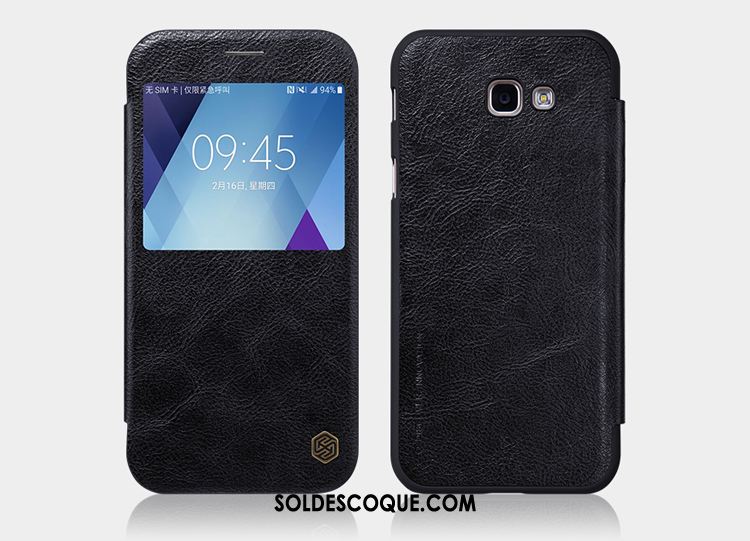 Coque Samsung Galaxy A5 2017 Étoile Étui Étui En Cuir Jaune Protection En Vente