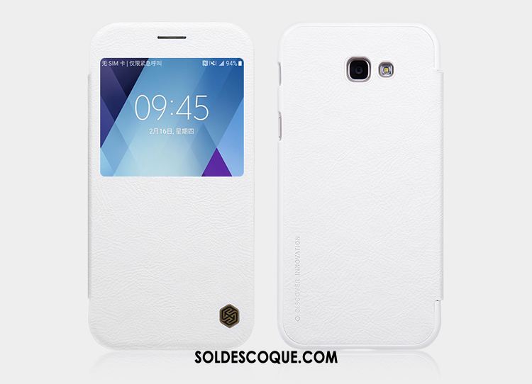 Coque Samsung Galaxy A5 2017 Étoile Étui Étui En Cuir Jaune Protection En Vente