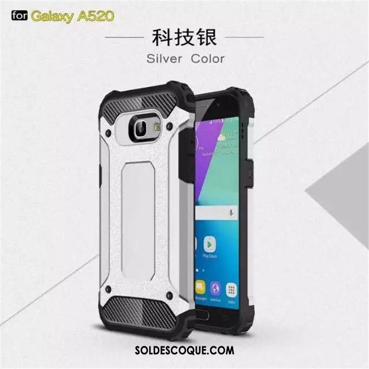 Coque Samsung Galaxy A5 2017 Étui Difficile Trois Défenses Protection Silicone Housse Soldes