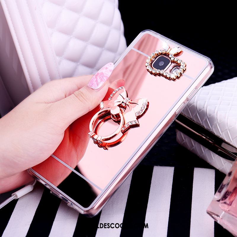 Coque Samsung Galaxy A5 2017 Étui Or Rose Anneau Téléphone Portable Étoile Soldes