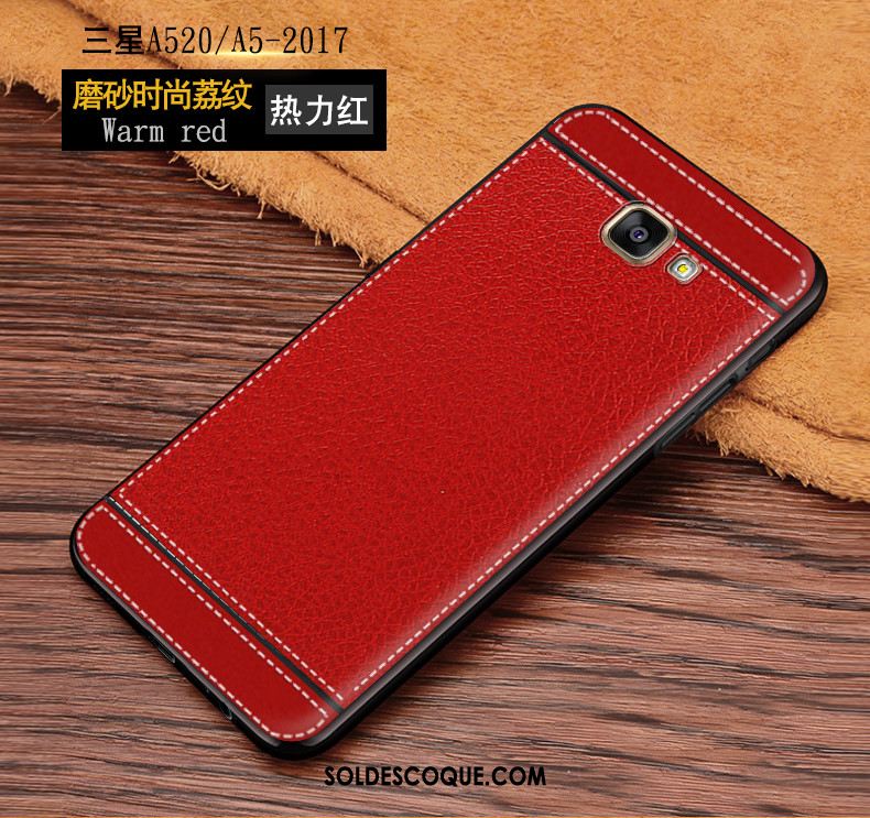 Coque Samsung Galaxy A5 2017 Étui Rouge Protection Étoile Téléphone Portable En Vente