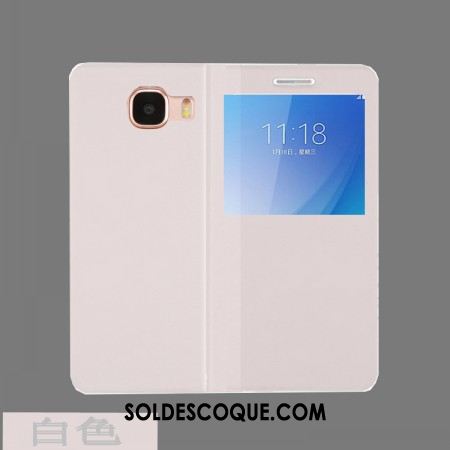 Coque Samsung Galaxy A5 2017 Étui Rouge Étoile Étui En Cuir Protection Pas Cher