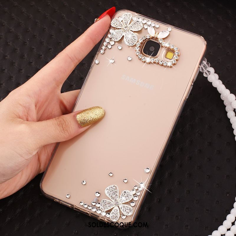 Coque Samsung Galaxy A5 2017 Étui Étoile Strass Rose Téléphone Portable En Vente
