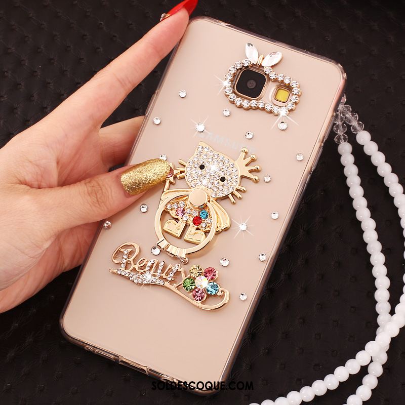 Coque Samsung Galaxy A5 2017 Étui Étoile Strass Rose Téléphone Portable En Vente