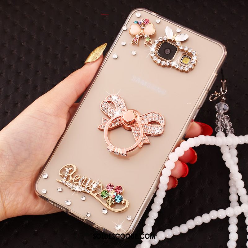 Coque Samsung Galaxy A5 2017 Étui Étoile Strass Rose Téléphone Portable En Vente