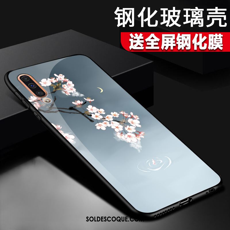 Coque Samsung Galaxy A50 Protection Délavé En Daim Téléphone Portable Tout Compris Verre En Ligne