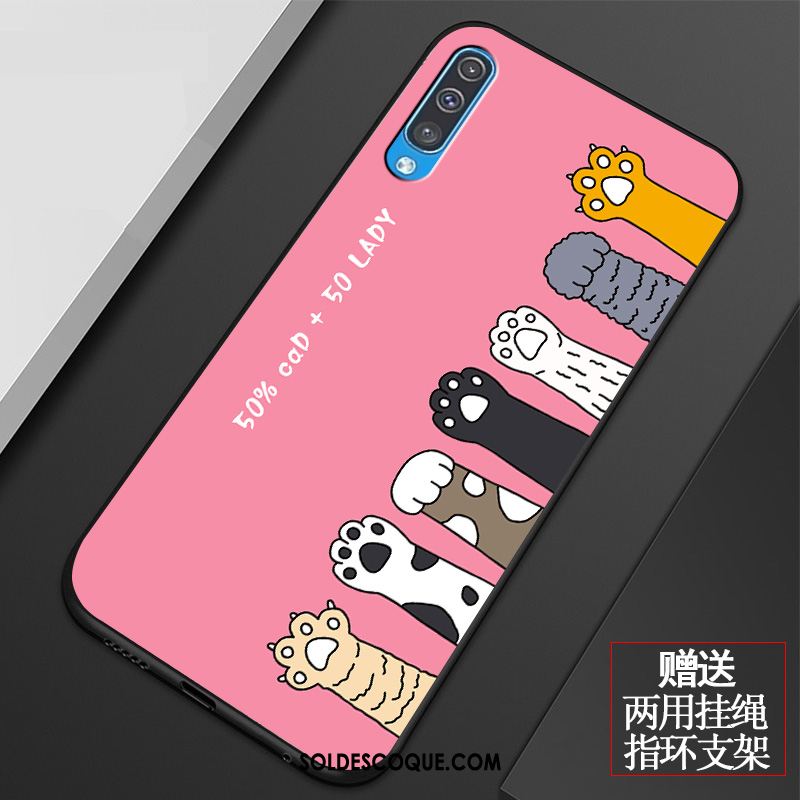 Coque Samsung Galaxy A50 Protection Étui Silicone Bleu Dessin Animé Pas Cher