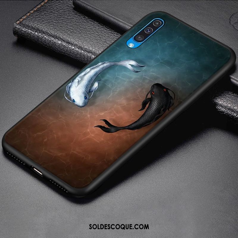 Coque Samsung Galaxy A50 Silicone Simple Dessin Animé Créatif Personnalité Pas Cher